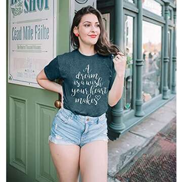 Magic Kingdom Dream Shirt Casual Tee for Women