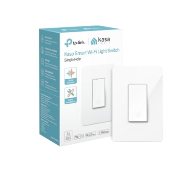 Kasa Smart Light Switch HS200 - Voice-Controlled, Easy Setup, White