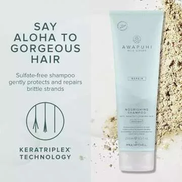 Awapuhi Wild Ginger by Paul Mitchell Nourishing Shampoo, Ultra Rich, Color-Safe Formula, For Dry, Damaged + Color-Treated Hair, 8.5 fl. oz.