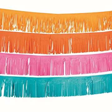 Durable Fun Express Fiesta Fringe Garland for Unforgettable Celebrations