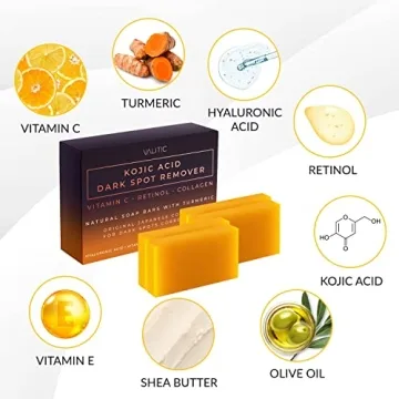 Brighten Your Skin with VALITIC Kojic Acid Soap Bars 4 Pack