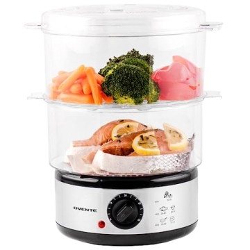 OVENTE 2-Tier Electric Food Steamer for Healthy, Efficient Cooking