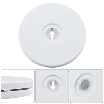 Rierdge 2 Pack 4 inch Lazy Susan Turntable - White Acrylic Ball Bearing Rotating Tray for Cake, Spice Rack - Perfect for Kitchen Pantry with 360˚Rotation