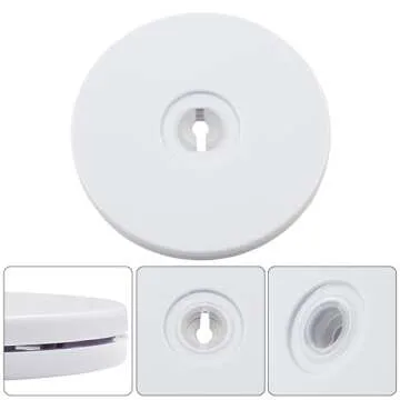 Rierdge 2 Pack 4 inch Lazy Susan Turntable - White Acrylic Ball Bearing Rotating Tray for Cake, Spice Rack - Perfect for Kitchen Pantry with 360˚Rotation