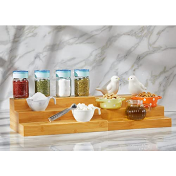 RoyalHouse Bamboo Spice Rack Organizer - Eco-Friendly and Stylish