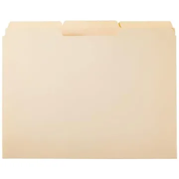 High-Quality Manila File Folders with 1/3-Cut Tabs