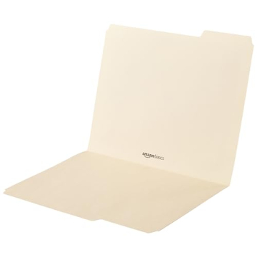 High-Quality Manila File Folders with 1/3-Cut Tabs