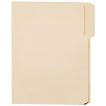 High-Quality Manila File Folders with 1/3-Cut Tabs