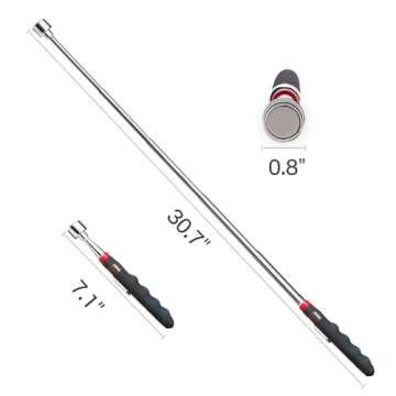 DAYSLIVES Telescoping Magnetic Pickup Tool Set - 2PCS, Gift for Men, Extendable 31"
