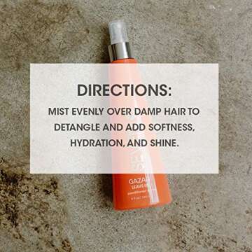 Satara Leave In Conditioner Spray from SEVEN, Detangle and Moisturize, for Curly Hair or Straight Hair, with Organic Argan Oil, Cruelty Free, Sulfate Free, 8 fl. Oz. (Pack of 1 )