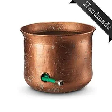 Garden Hose Pot Holder | Water Hose Container Pot For Outside or Indoor Use | Expandable Water Hose Hider Storage Organizer No Lid