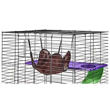 Kaytee My First Home Deluxe Multi-Level Habitat with Casters for Pet Ferrets 24" x 24" x 41.5"