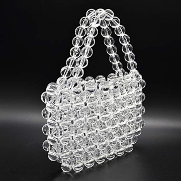 Miuco Women Handmade Beaded Acrylic Bag for Stylish Look