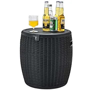 Giantex 9.5 Gallon Wicker Ice Cooler for Outdoor Parties
