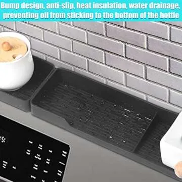Silicone Magnetic Kitchen Stove Shelf for Easy Organization