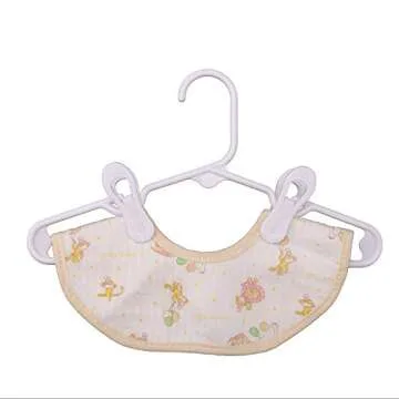 Corodo Plastic Clips, 30 Pack White Multi-Purpose Hanger Clips for Hangers, Finger Clips for Baby Hangers, Pants Hangers