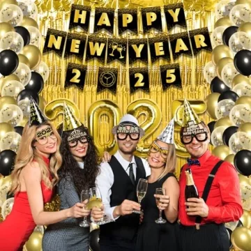 Complete Happy New Year Decorations Kit for 20 Guests