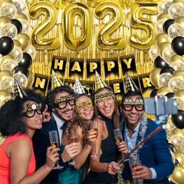 Complete Happy New Year Decorations Kit for 20 Guests
