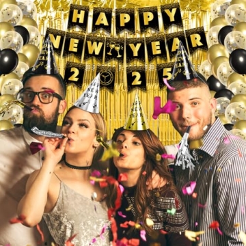 Complete Happy New Year Decorations Kit for 20 Guests