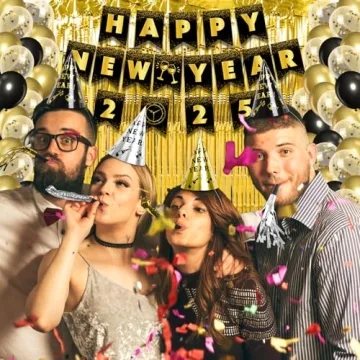 Complete Happy New Year Decorations Kit for 20 Guests