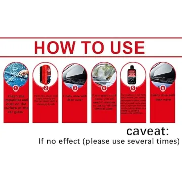 CAPEDIEM 2025 NEW Automotive Oil Film Cleaning Brush for Car Windows, Glass Cleaning Board, Suitable...