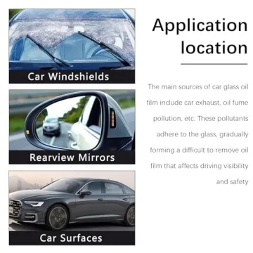 CAPEDIEM Oil Film Cleaning Brush for Spotless Car Windows