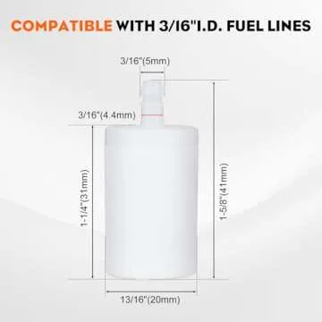 Hipa 591375401 Chainsaw Fuel Filter for Husqvarna Models