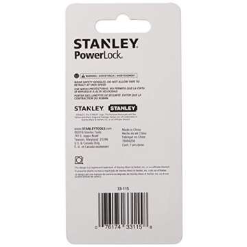 STANLEY PowerLock 10-Foot Tape Measure - Job Site Tough & Accurate