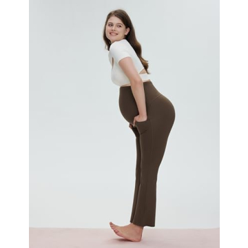 POSHDIVAH Maternity Bootcut Pants for Stylish Moms