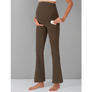 POSHDIVAH Maternity Bootcut Pants for Stylish Moms
