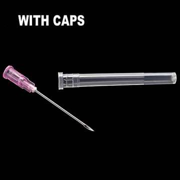 100 Pack 18 Gauge Needles 1/inch 38mm Laboratory Tools Individually Sealed