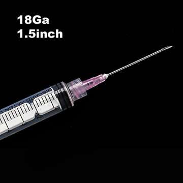 100 Pack 18 Gauge Needles 1/inch 38mm Laboratory Tools Individually Sealed