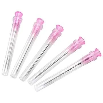 100 Pack 18 Gauge Needles 1/inch 38mm Laboratory Tools Individually Sealed