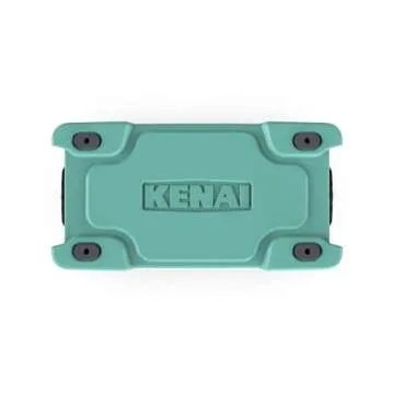 KENAI 65 Cooler | 65 qt Ice Chest Durable Rotomolded Insulated | Made in USA | Warranty for Life | for Beach Boat Camping Fishing Hunting | K65 | Seafoam