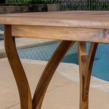 Christopher Knight Hermosa Acacia Dining Set for Outdoors