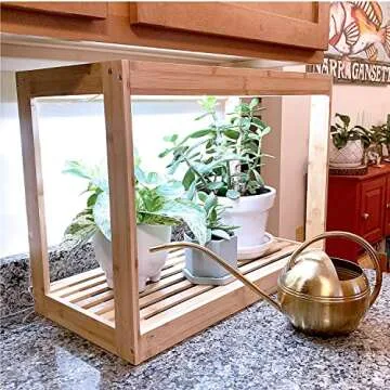 Ferry Morse Modern Indoor Bamboo LED Growhouse