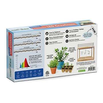 Ferry Morse Modern Indoor Bamboo LED Growhouse