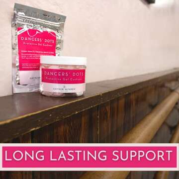 Gaynor Minden Dancers Dots | Gel Blister Pads | Hydrogel Patches for Prevention of Blisters | Instant Cooling and Soothing Relief | 90-Count (2 Sizes)