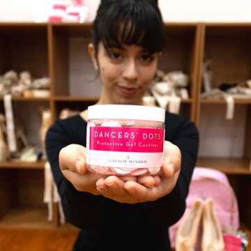 Gaynor Minden Dancers Dots | Gel Blister Pads | Hydrogel Patches for Prevention of Blisters | Instant Cooling and Soothing Relief | 90-Count (2 Sizes)