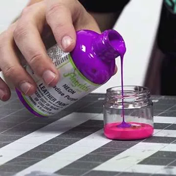 Angelus Neon Acrylic Paint Starter Kit - 6 Pack with Vibrant Colors