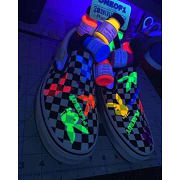 Angelus Neon Acrylic Paint Starter Kit - 6 Pack with Vibrant Colors