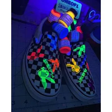 Angelus Neon Acrylic Paint Starter Kit - 6 Pack with Vibrant Colors