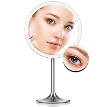 Miusco 9" Lighted Makeup Mirror Pro 5X 10X Magnification