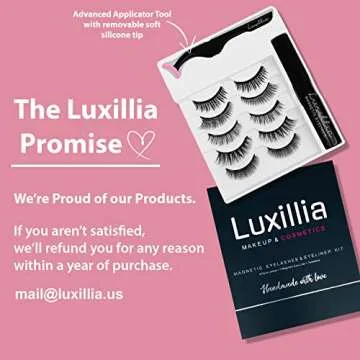 Luxillia Magnetic Eyelashes Kit with Waterproof Eyeliner