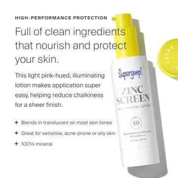 Supergoop! Zincscreen SPF 40 - Lightweight Mineral Sunscreen