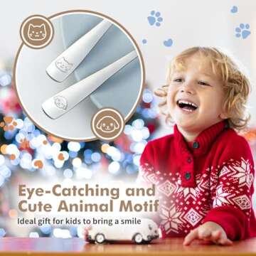 DRKIO Kids Stainless Steel Utensils Set - Safe & Fun