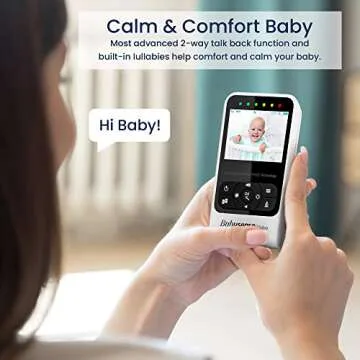 Babysense Video Baby Monitor with Two Cameras and Audio