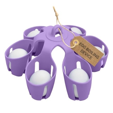 TheEggDropper Silicone Egg Boiling Gadget, Cooks 6 Eggs at a Time, Dishwasher Safe, Hard Boiled Egg ...