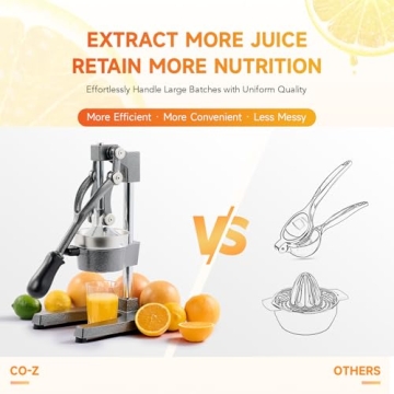 Professional CO-Z Citrus Juicer Easy to Clean and Use