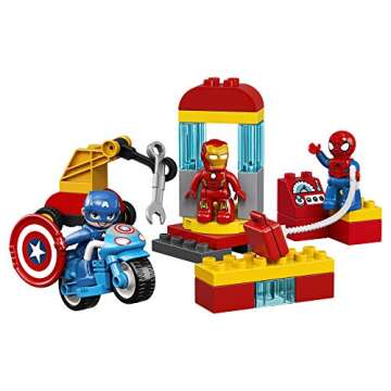 LEGO DUPLO Super Heroes Lab 10921 Marvel Avengers Superheroes Construction Toy and Educational Plays...